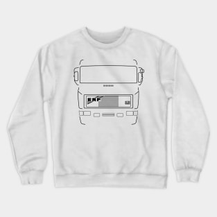 Classic ERF E Series heavy lorry black outline graphic Crewneck Sweatshirt